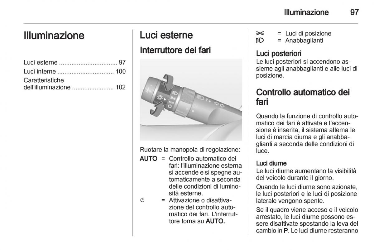 Opel Ampera manuale del proprietario / page 99