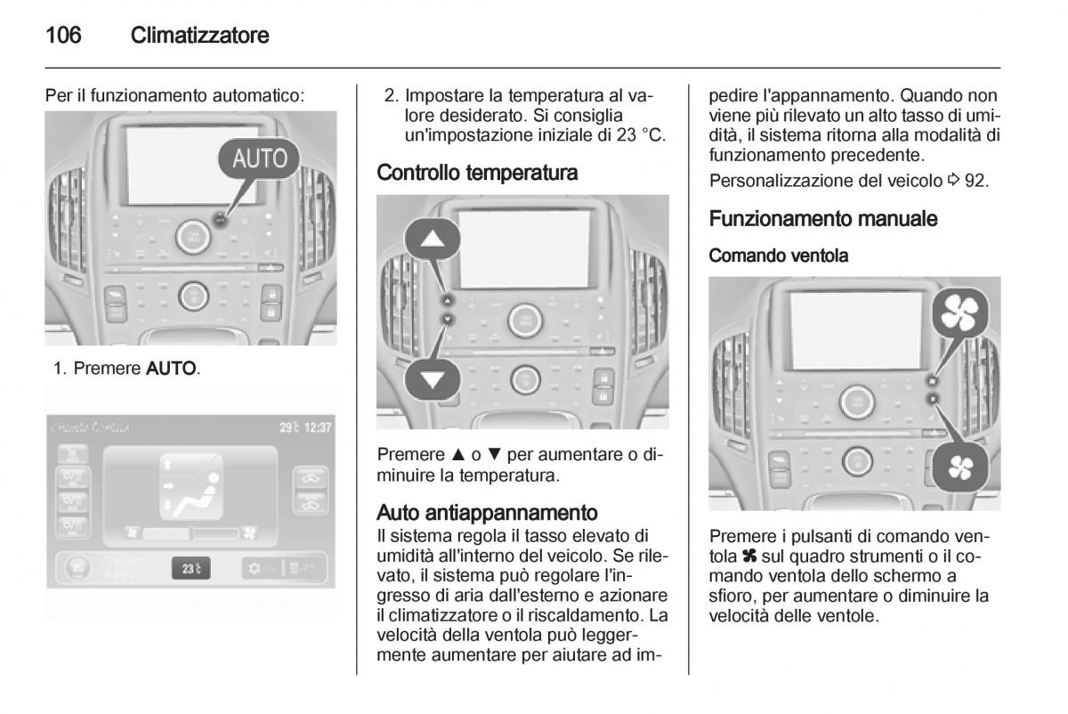 Opel Ampera manuale del proprietario / page 108