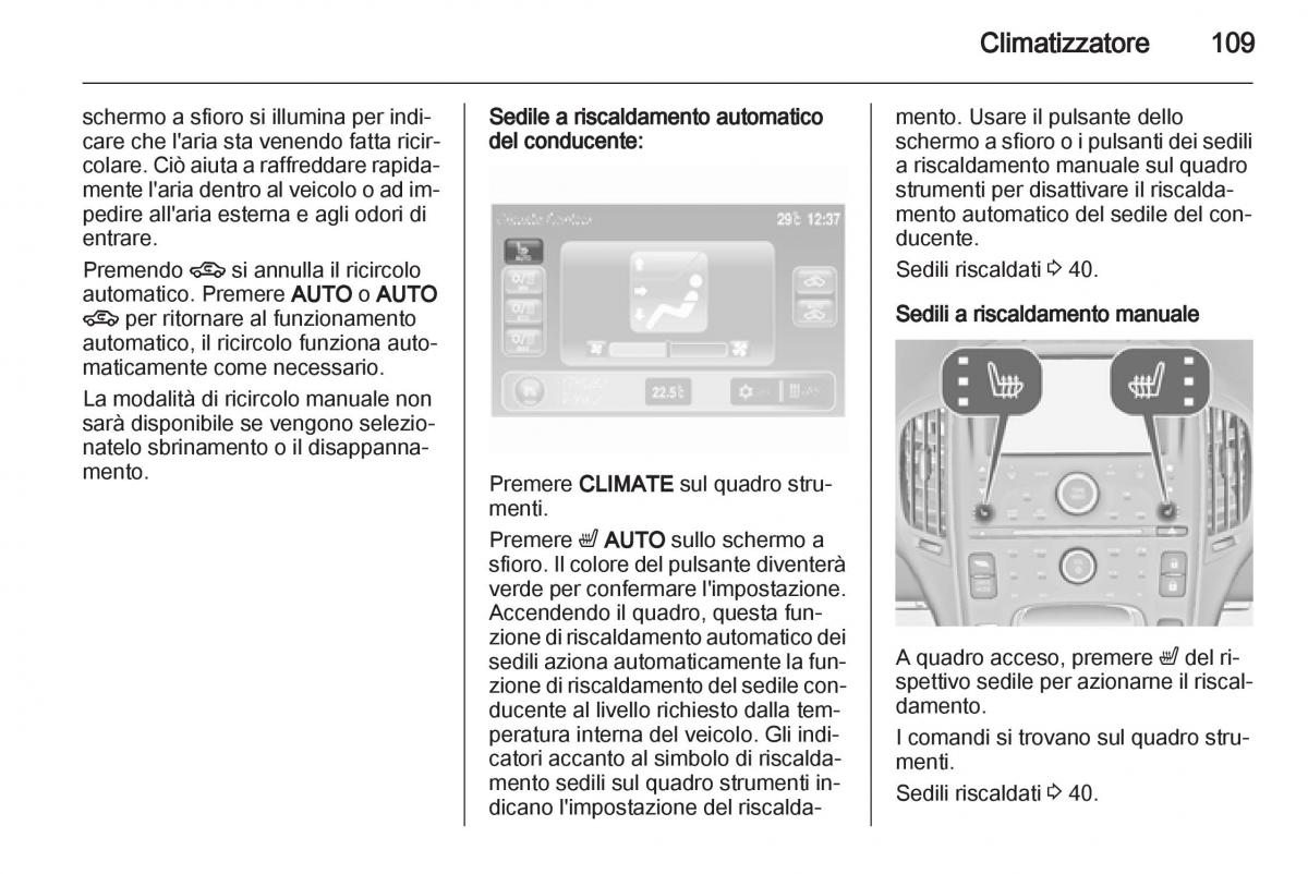 Opel Ampera manuale del proprietario / page 111