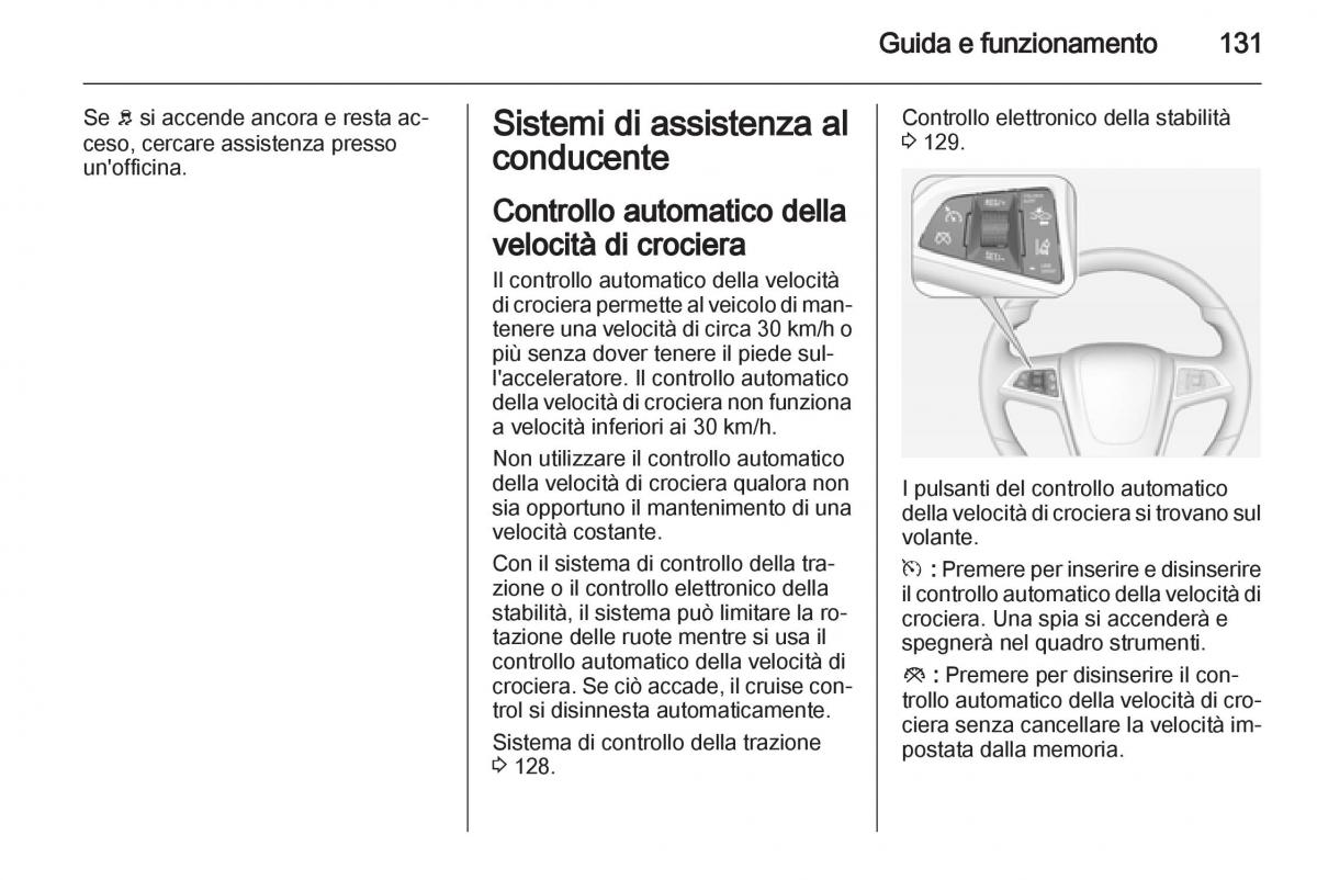 Opel Ampera manuale del proprietario / page 133