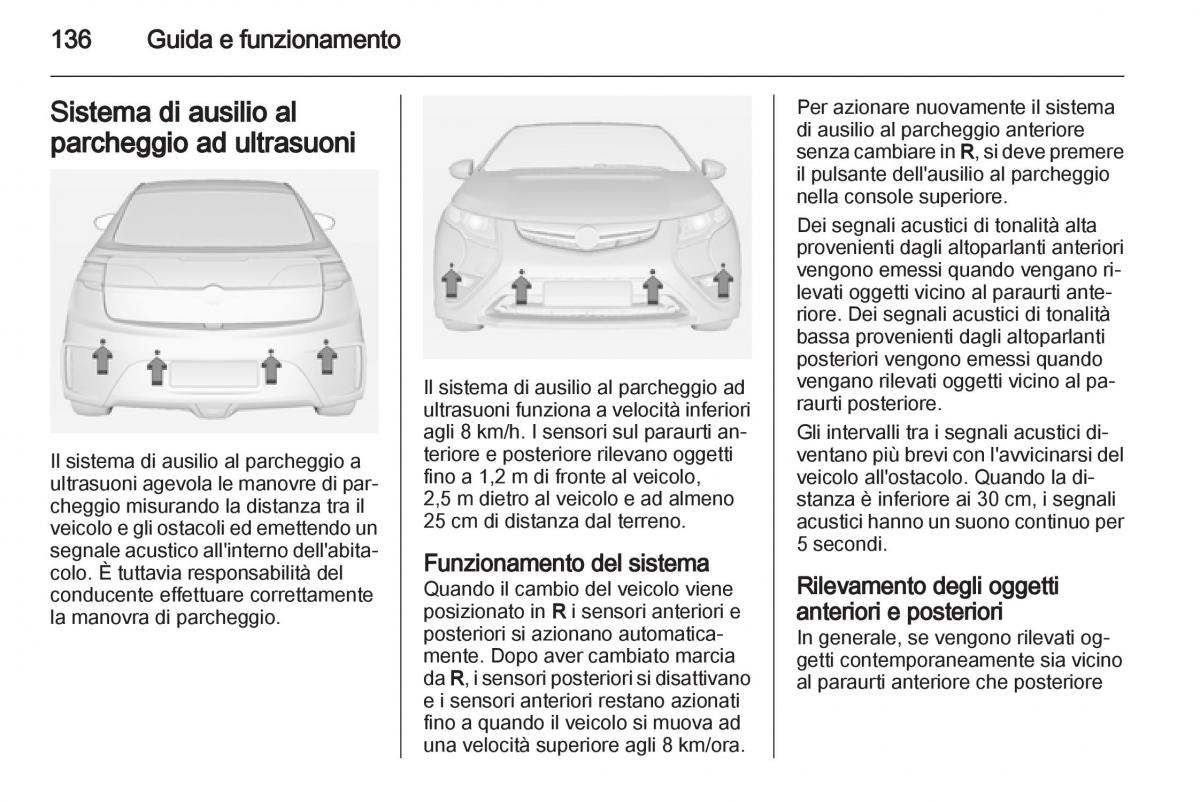 Opel Ampera manuale del proprietario / page 138