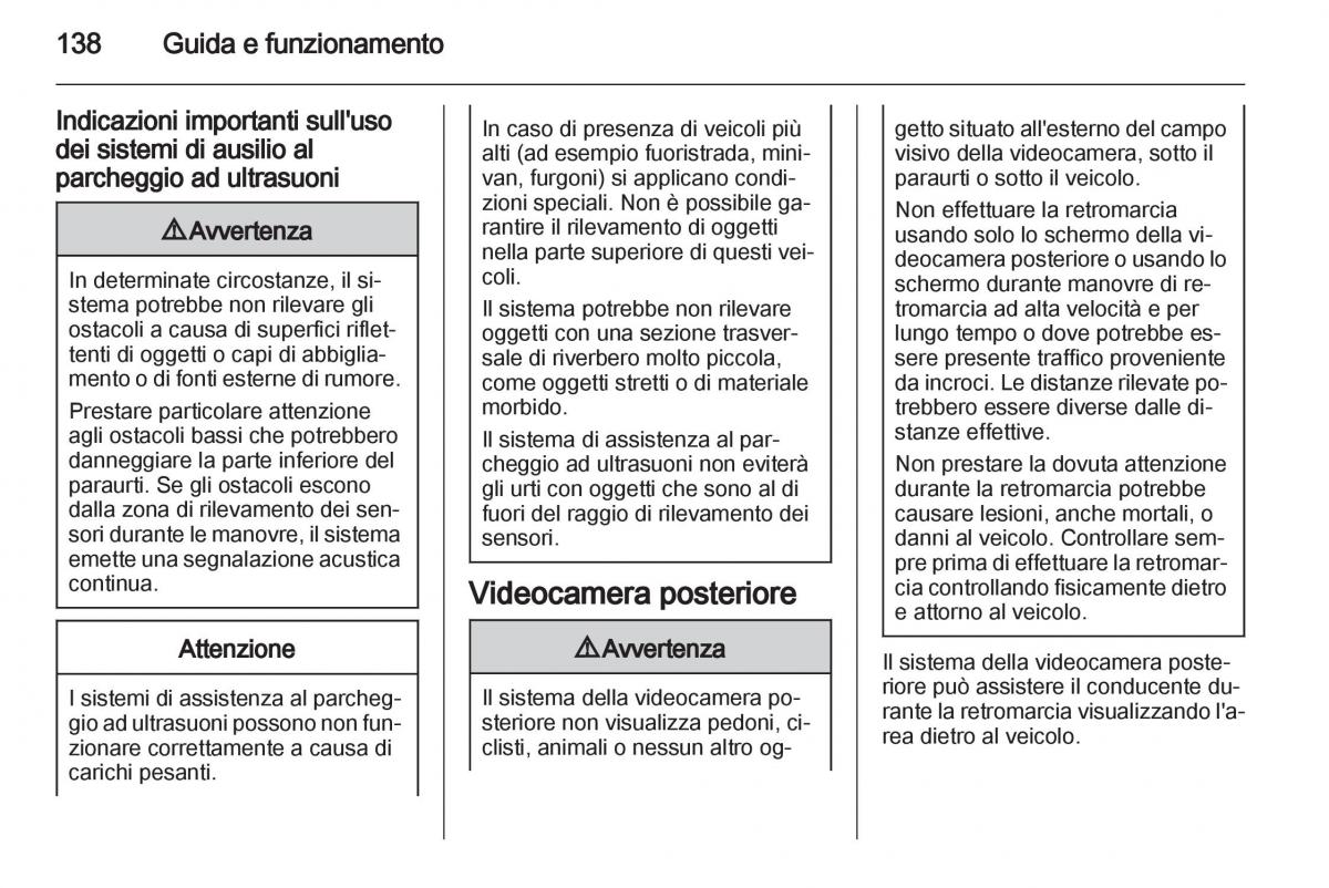 Opel Ampera manuale del proprietario / page 140