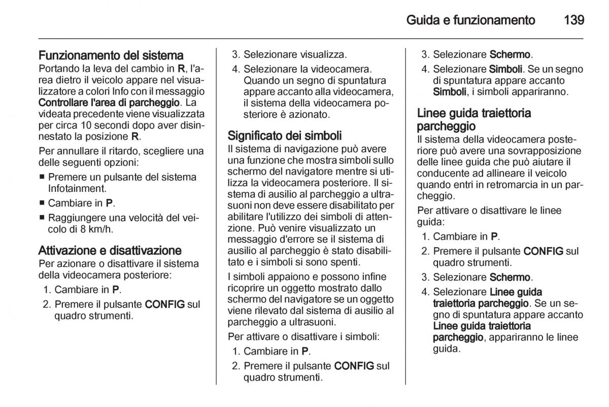 Opel Ampera manuale del proprietario / page 141