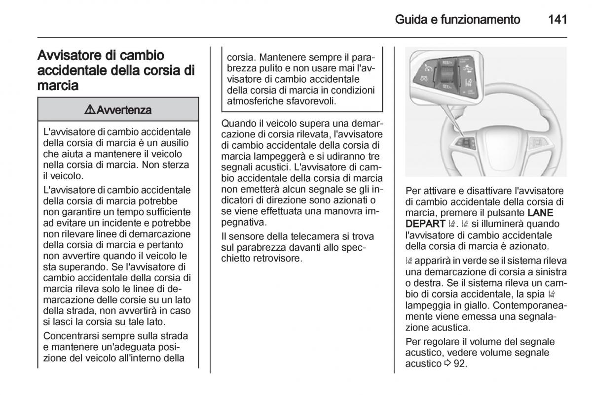 Opel Ampera manuale del proprietario / page 143