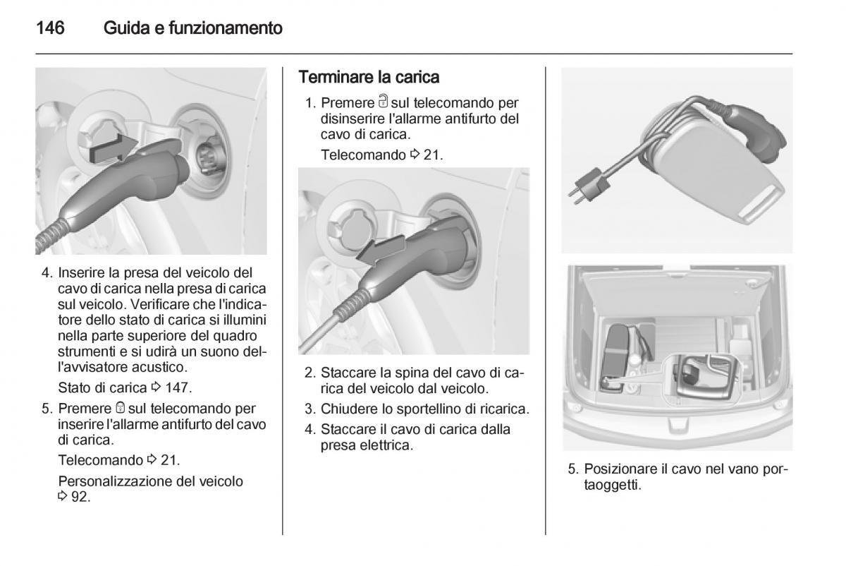 Opel Ampera manuale del proprietario / page 148