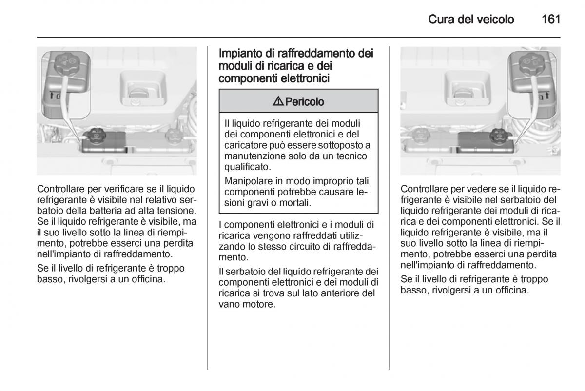 Opel Ampera manuale del proprietario / page 163