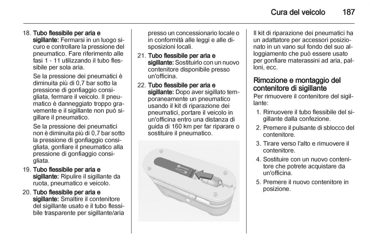 Opel Ampera manuale del proprietario / page 189