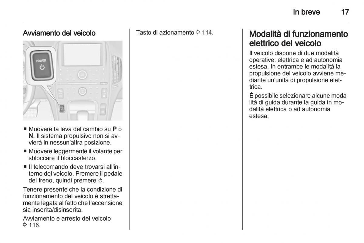 Opel Ampera manuale del proprietario / page 19