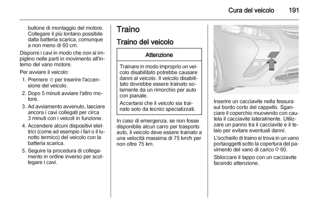 Opel Ampera manuale del proprietario / page 193