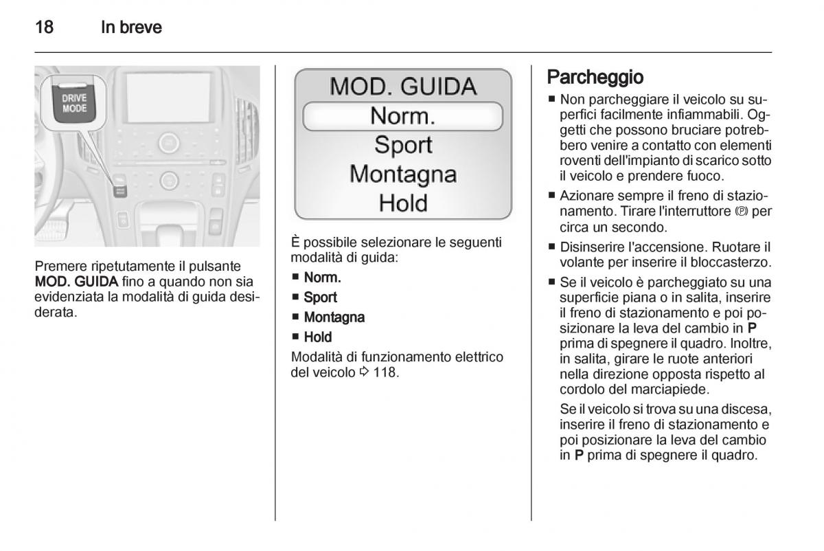 Opel Ampera manuale del proprietario / page 20