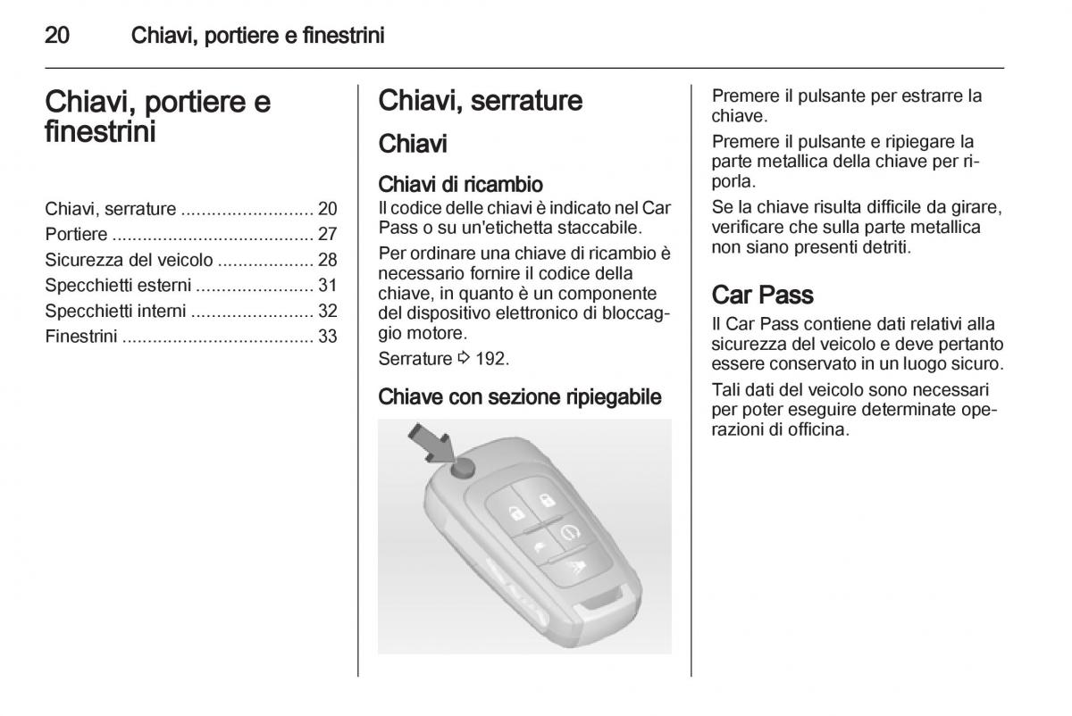 Opel Ampera manuale del proprietario / page 22