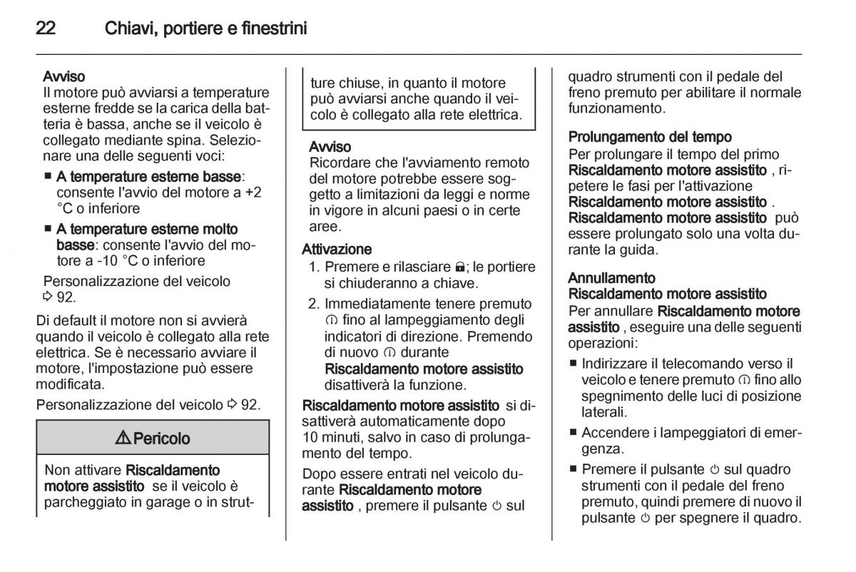 Opel Ampera manuale del proprietario / page 24