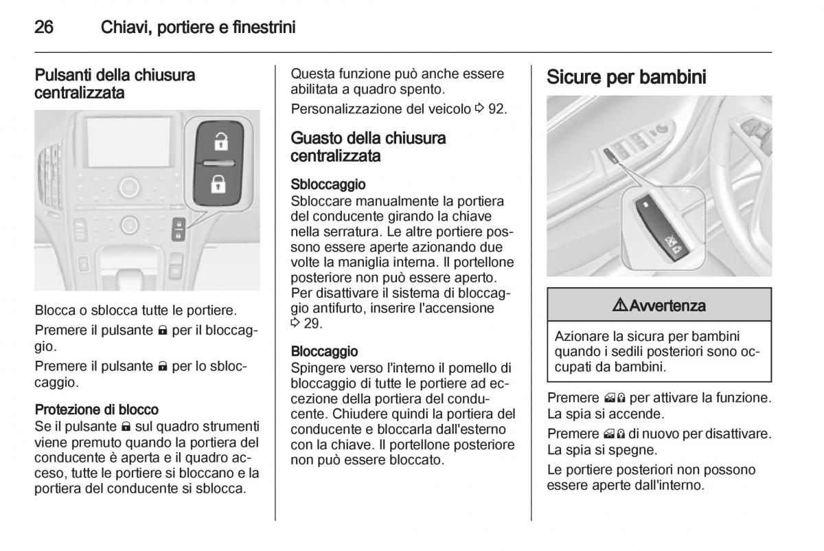 Opel Ampera manuale del proprietario / page 28