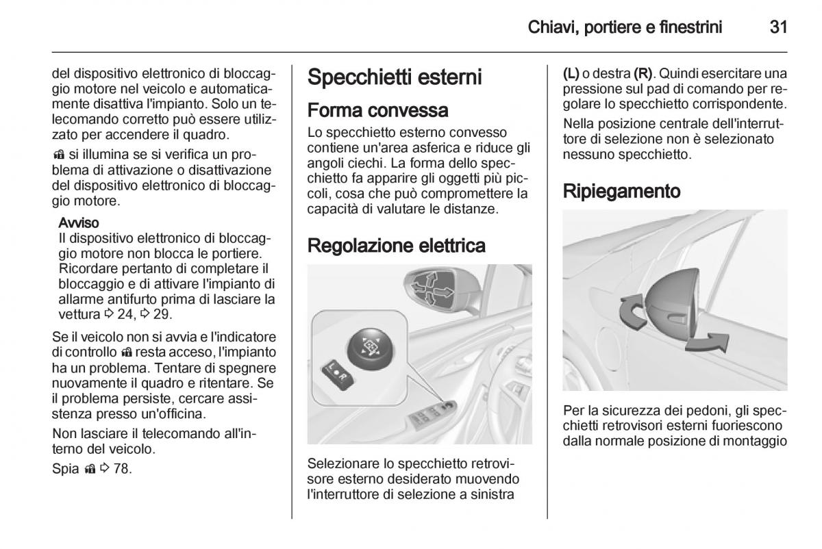 Opel Ampera manuale del proprietario / page 33