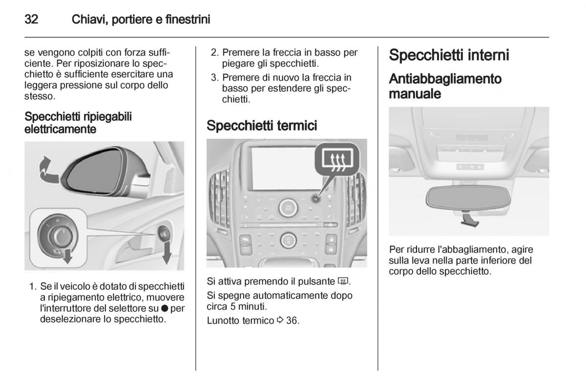 Opel Ampera manuale del proprietario / page 34