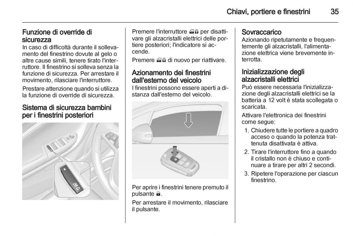 Opel Ampera manuale del proprietario / page 37