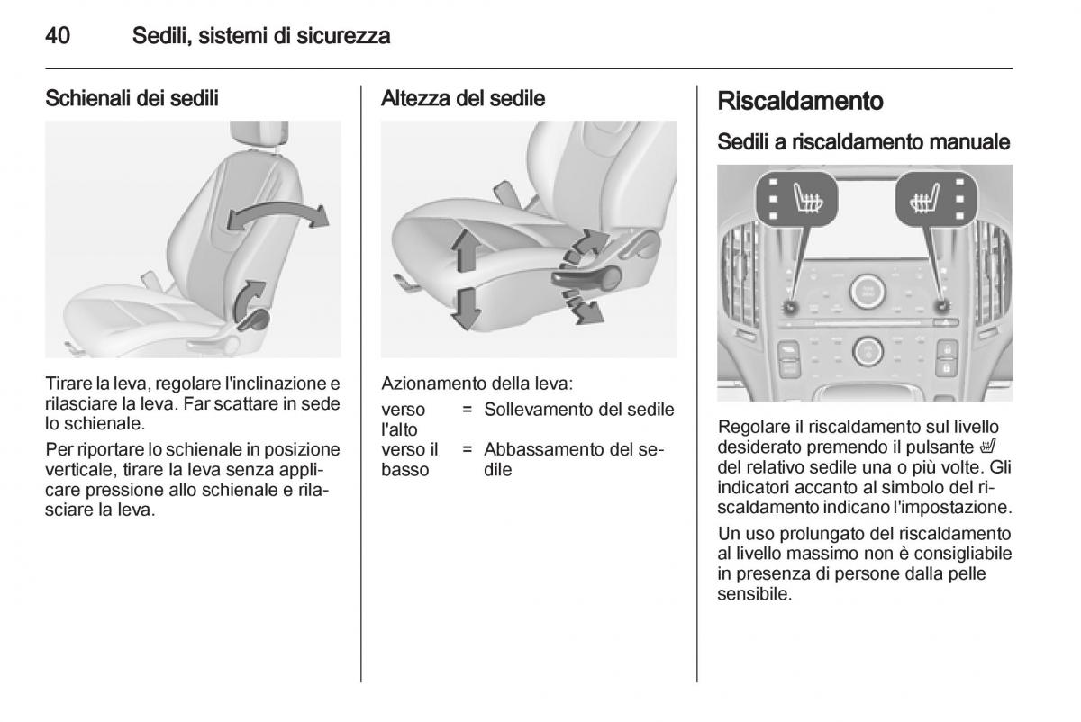 Opel Ampera manuale del proprietario / page 42