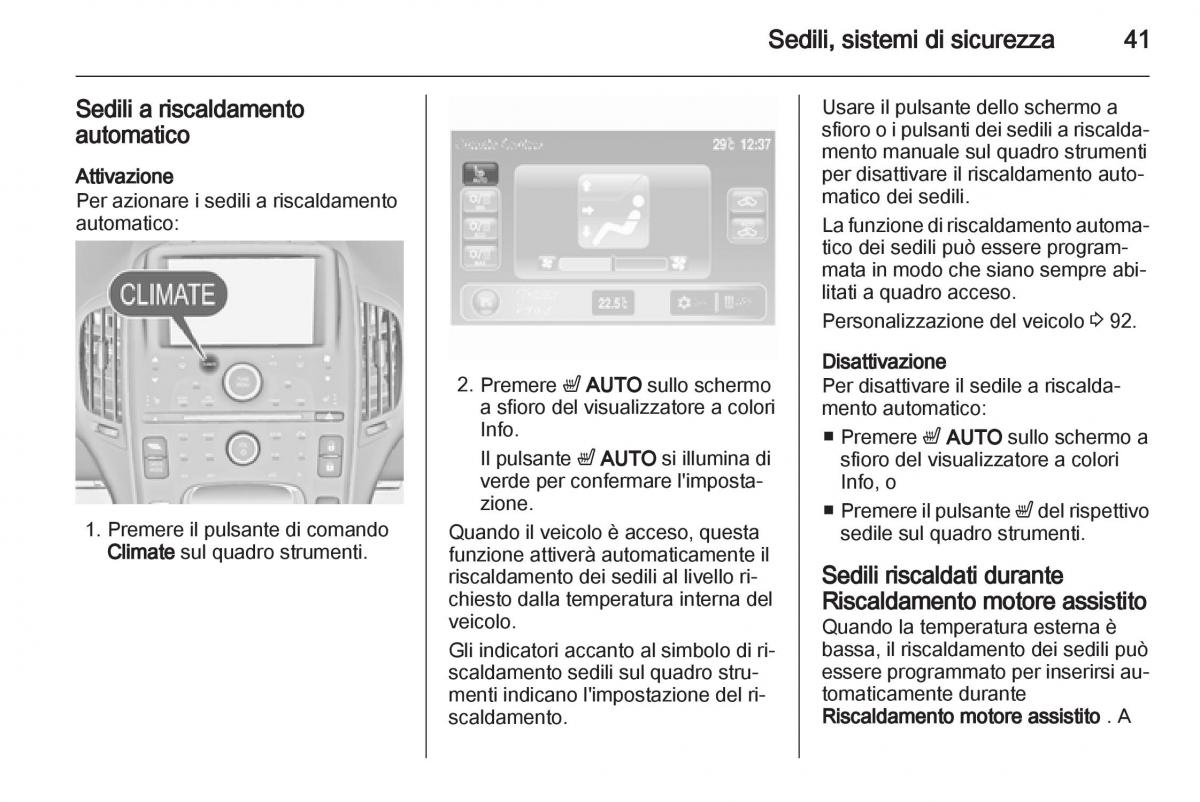 Opel Ampera manuale del proprietario / page 43