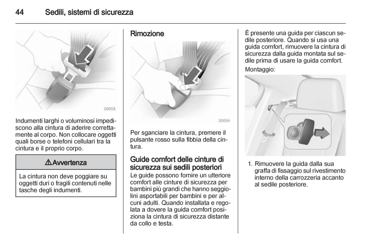 Opel Ampera manuale del proprietario / page 46