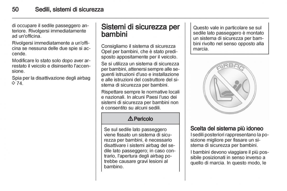 Opel Ampera manuale del proprietario / page 52