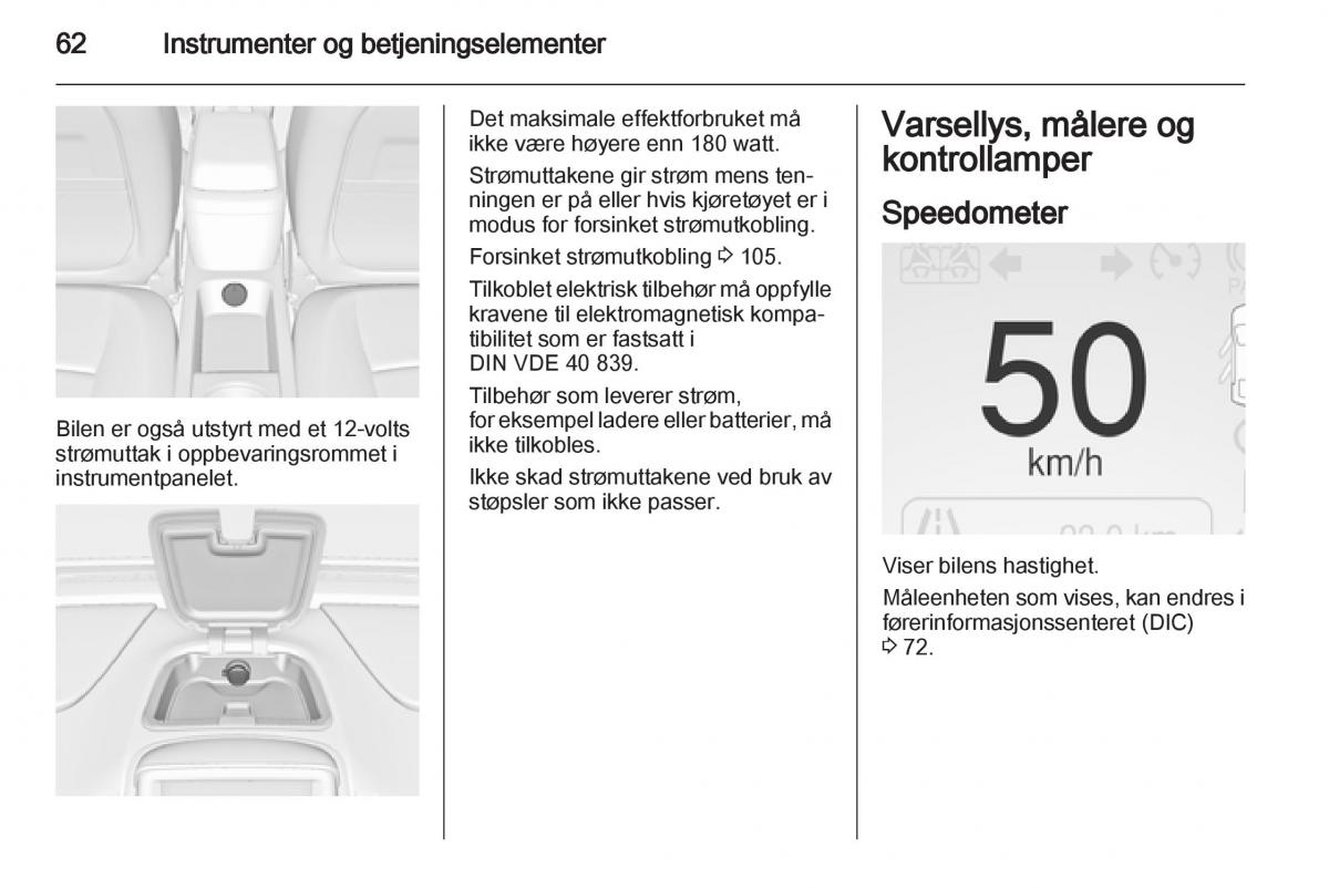 Opel Ampera bruksanvisningen / page 64