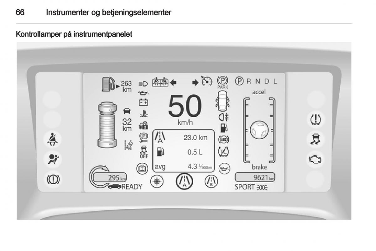 Opel Ampera bruksanvisningen / page 68