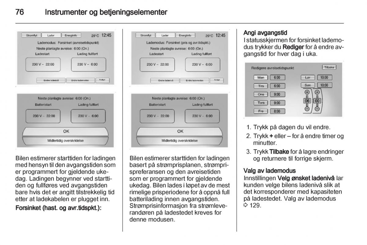 Opel Ampera bruksanvisningen / page 78