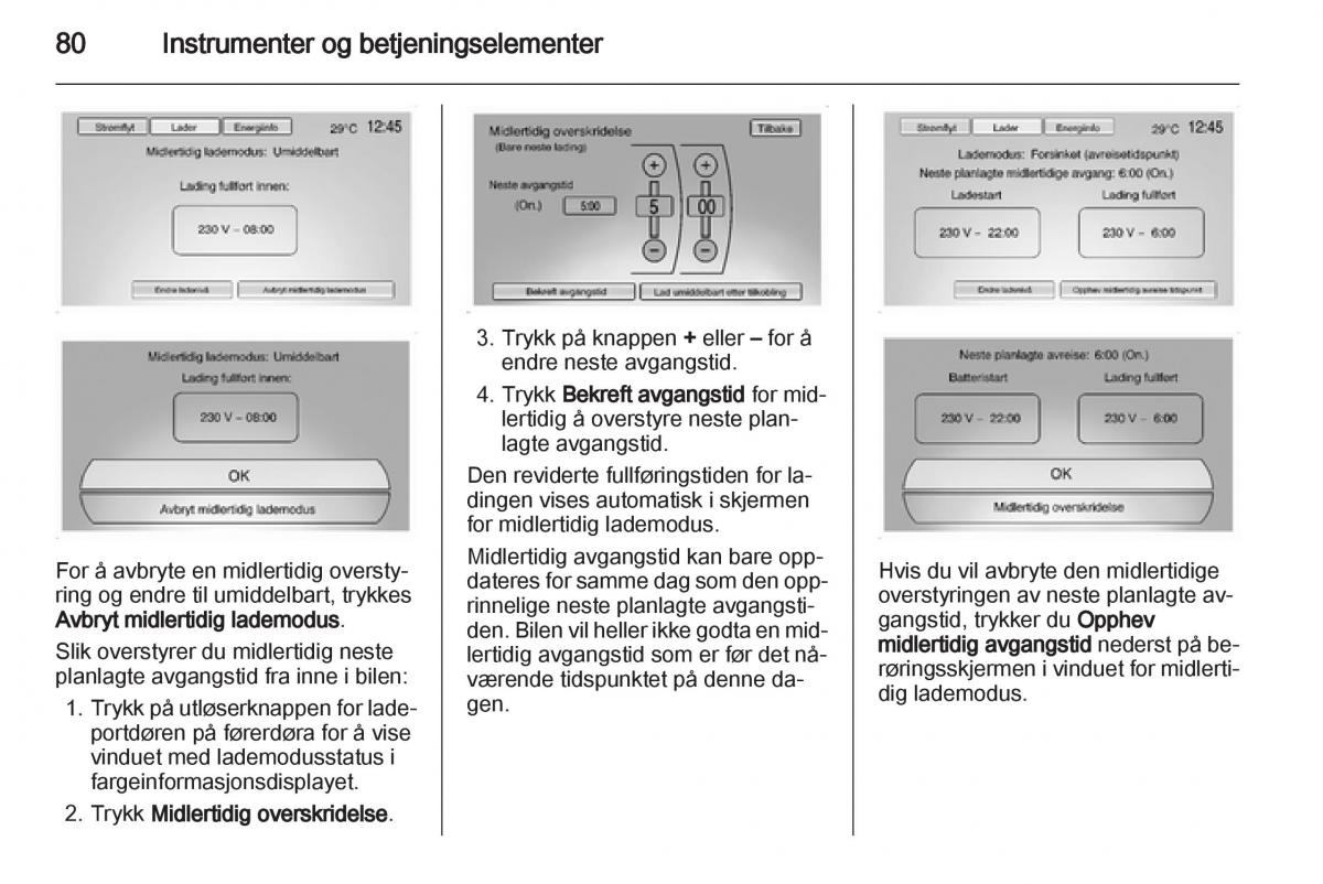 Opel Ampera bruksanvisningen / page 82