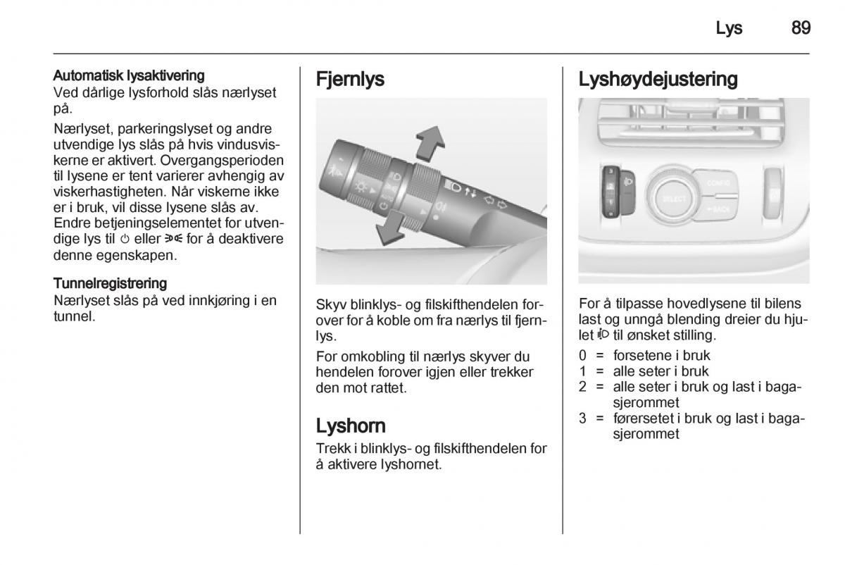 Opel Ampera bruksanvisningen / page 91