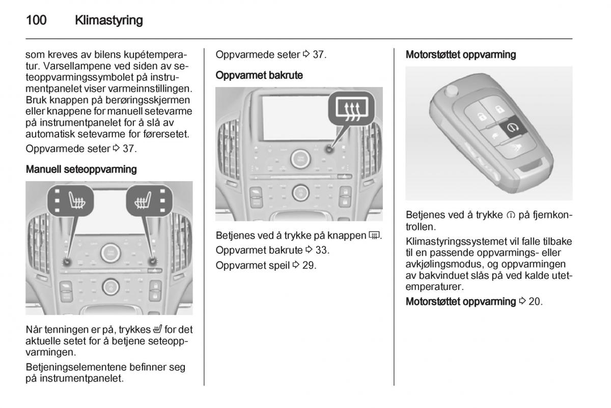 Opel Ampera bruksanvisningen / page 102