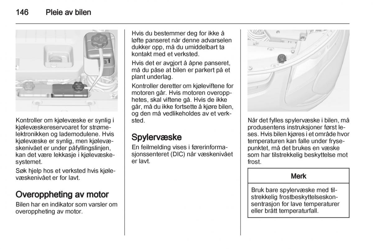 Opel Ampera bruksanvisningen / page 148