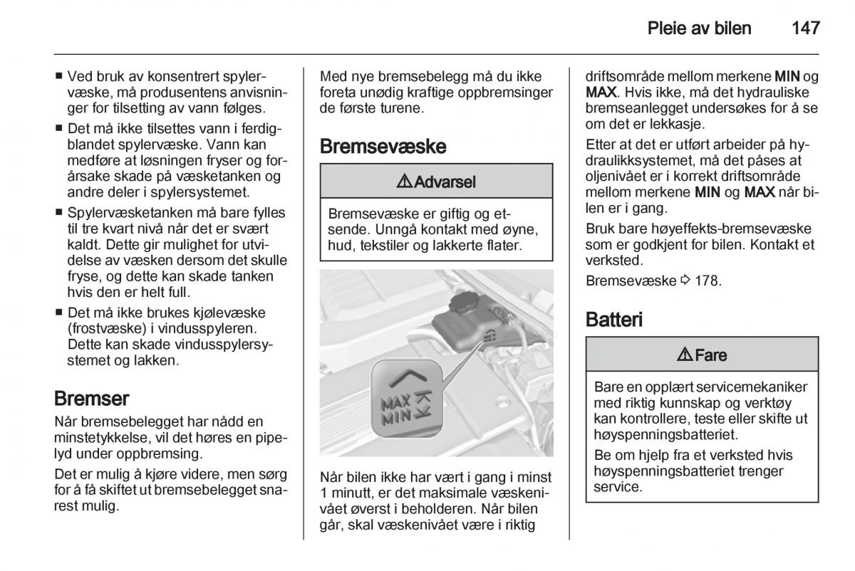 Opel Ampera bruksanvisningen / page 149