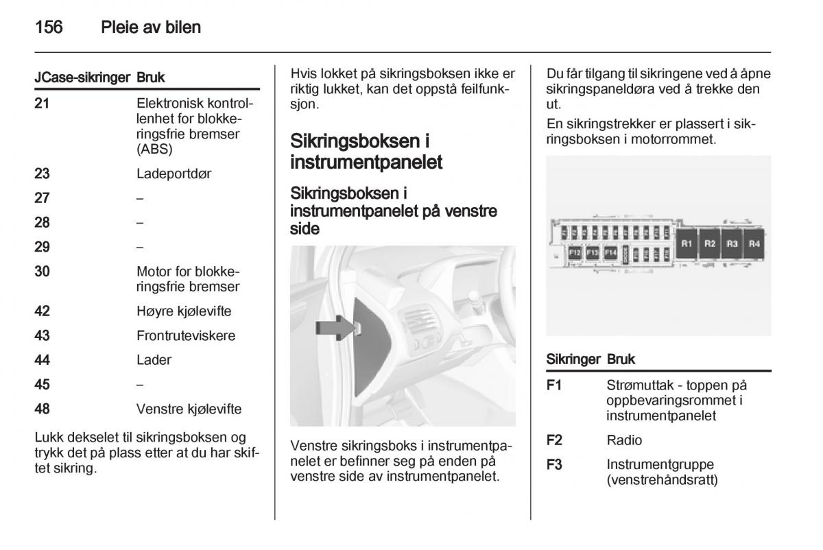 Opel Ampera bruksanvisningen / page 158