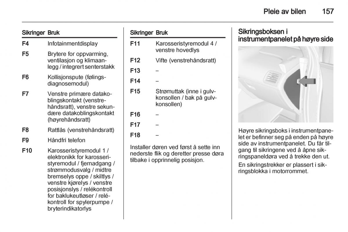 Opel Ampera bruksanvisningen / page 159