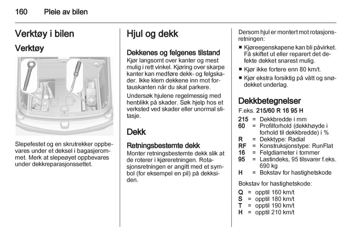 Opel Ampera bruksanvisningen / page 162