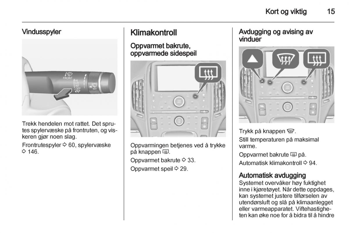 Opel Ampera bruksanvisningen / page 17