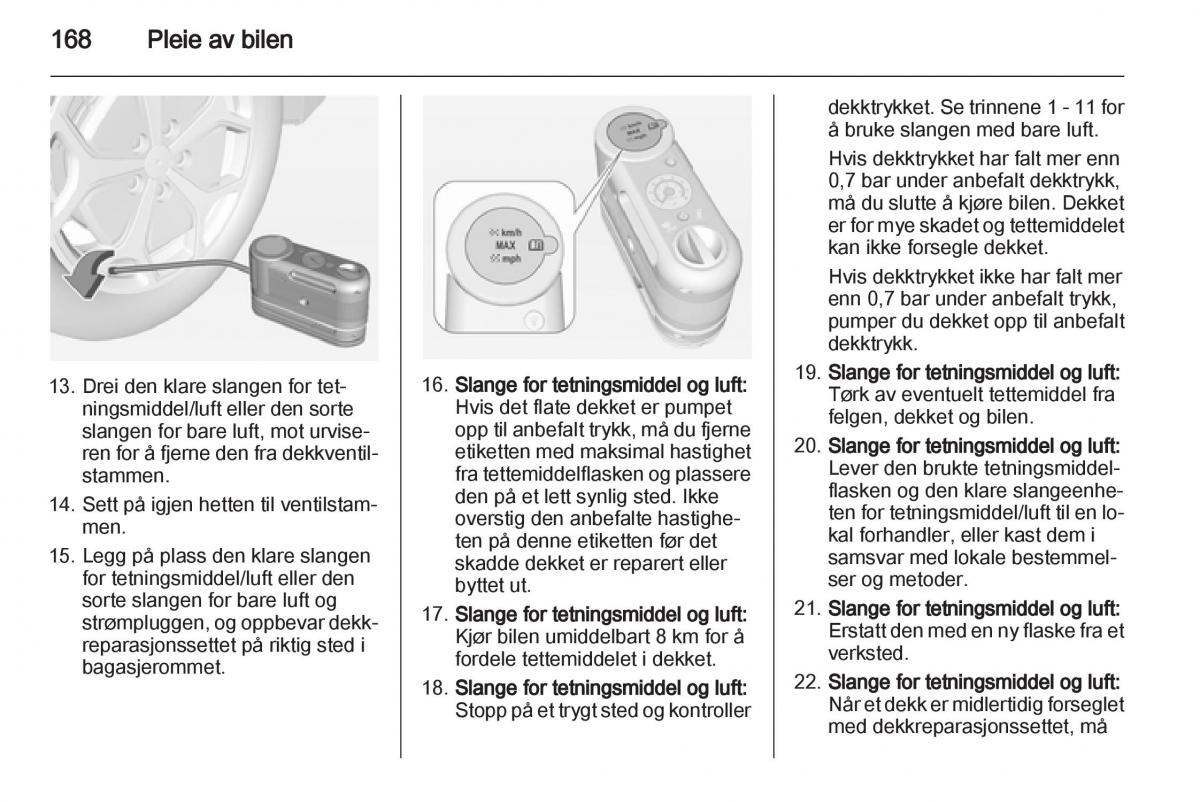 Opel Ampera bruksanvisningen / page 170