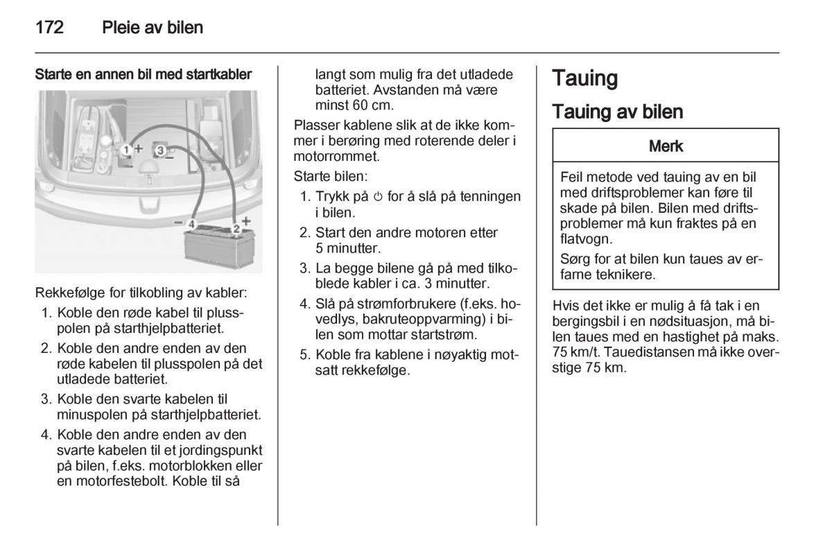 Opel Ampera bruksanvisningen / page 174