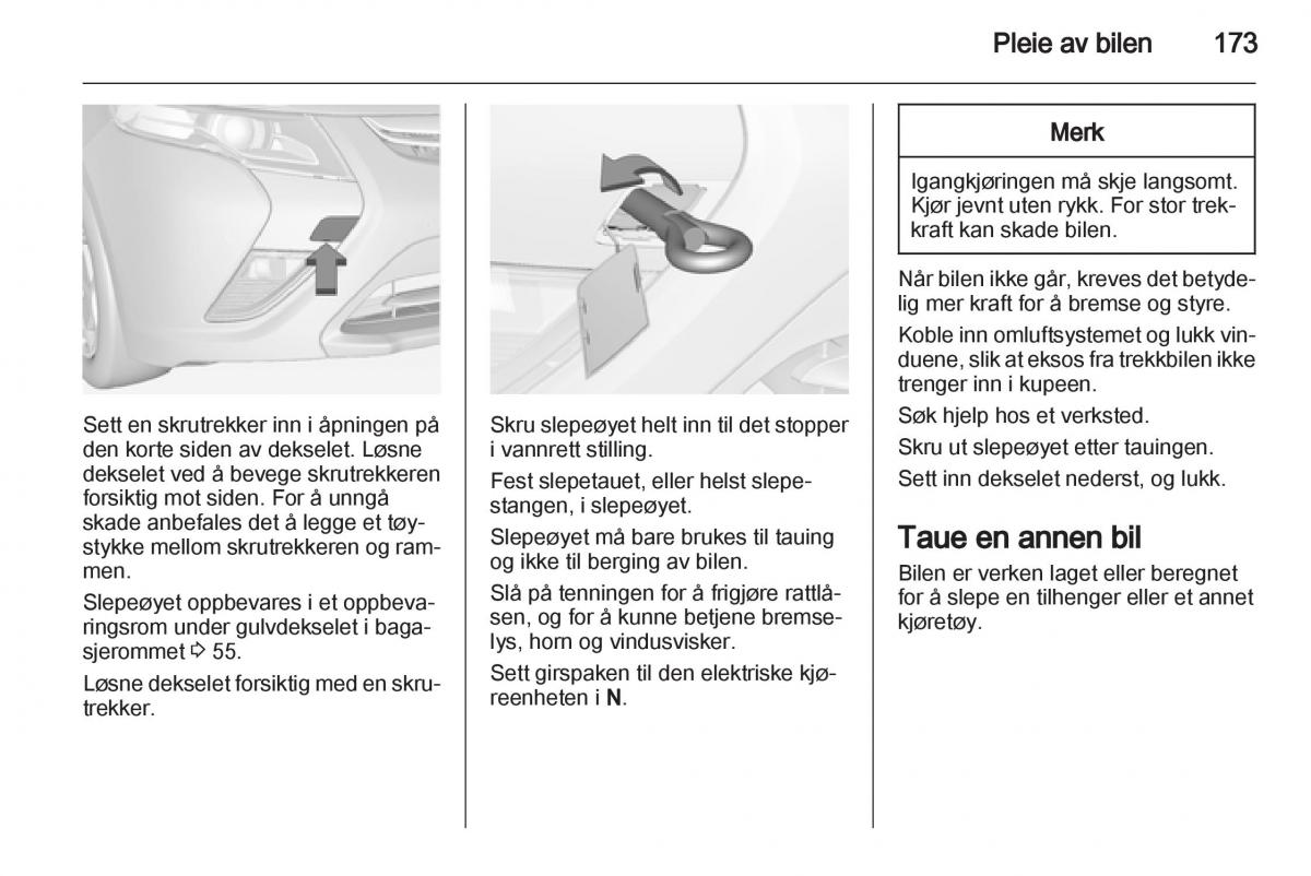 Opel Ampera bruksanvisningen / page 175