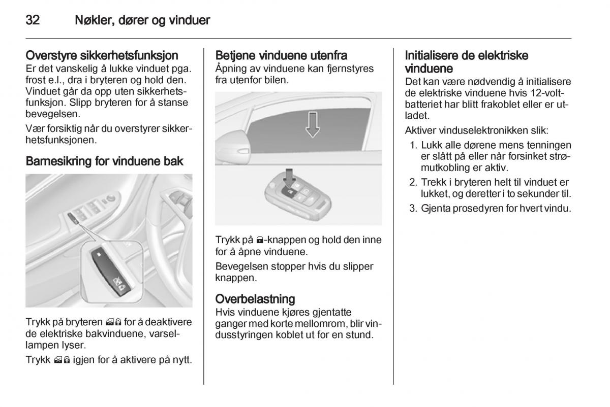 Opel Ampera bruksanvisningen / page 34