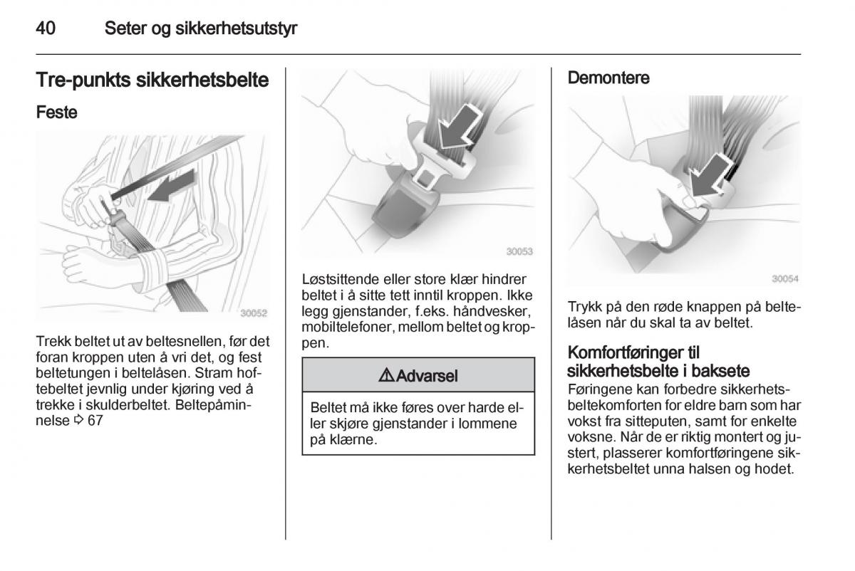 Opel Ampera bruksanvisningen / page 42