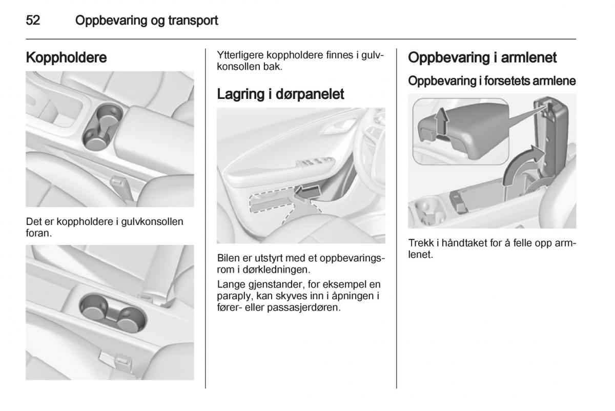 Opel Ampera bruksanvisningen / page 54