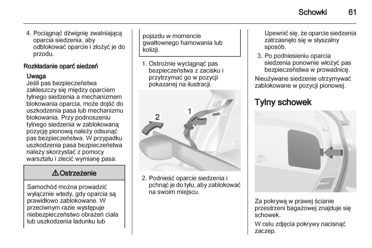 Opel Ampera instrukcja obslugi / page 63