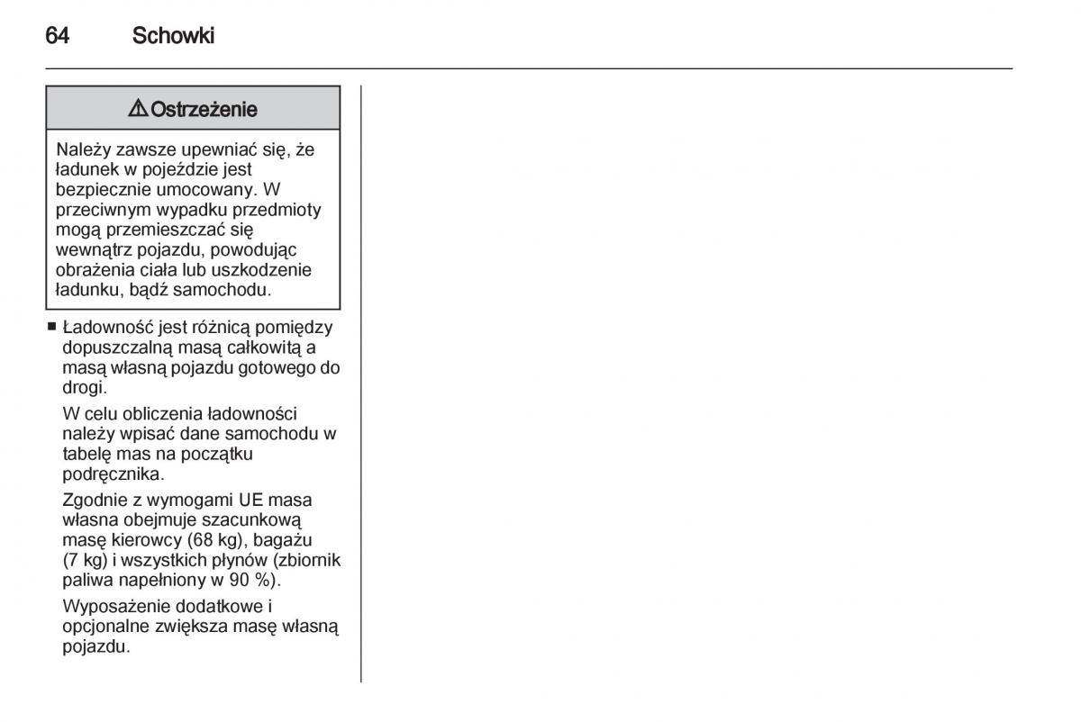 Opel Ampera instrukcja obslugi / page 66