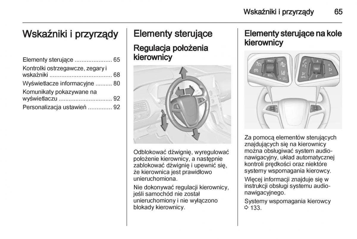 Opel Ampera instrukcja obslugi / page 67