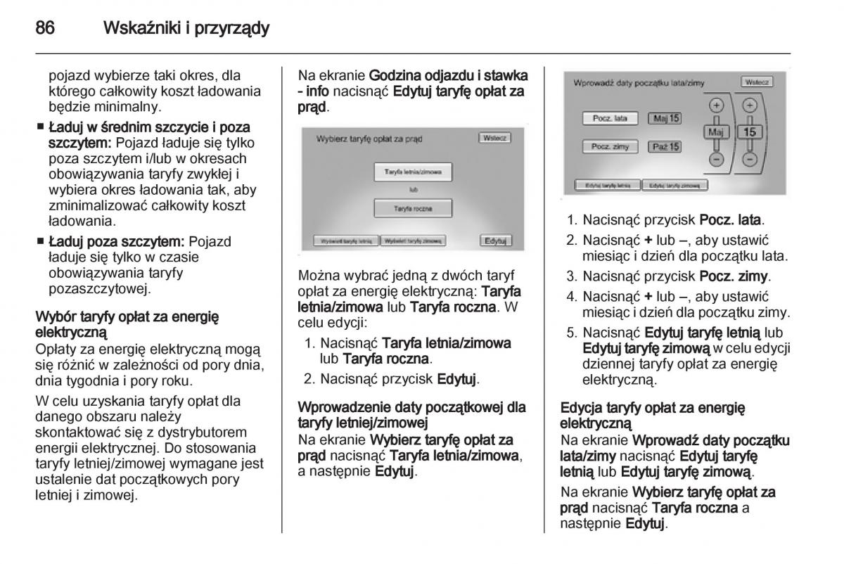 Opel Ampera instrukcja obslugi / page 88