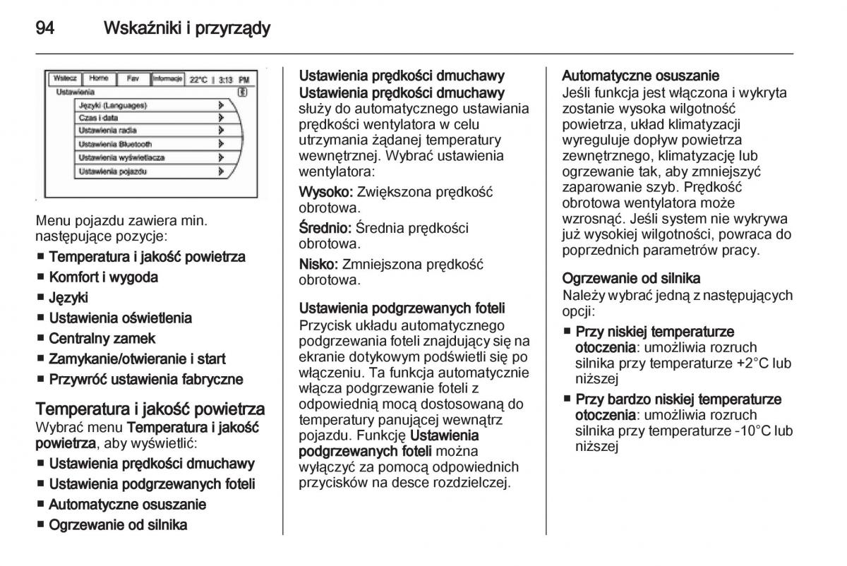 Opel Ampera instrukcja obslugi / page 96