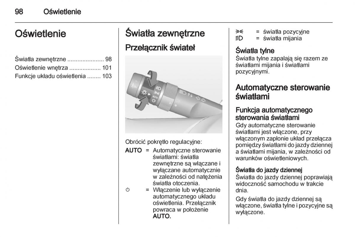 Opel Ampera instrukcja obslugi / page 100