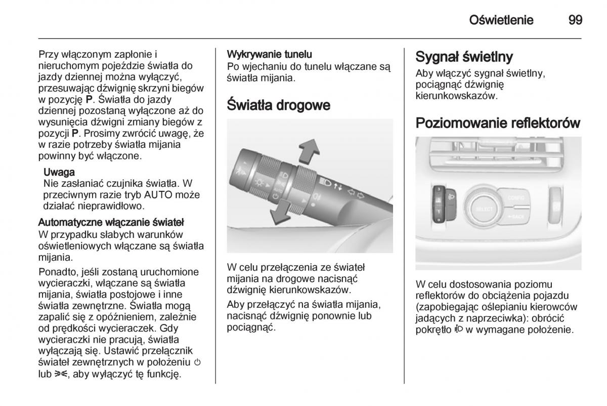 Opel Ampera instrukcja obslugi / page 101