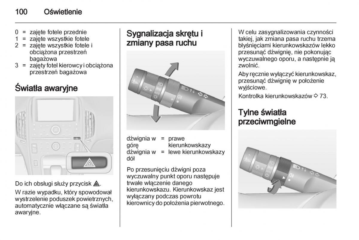 Opel Ampera instrukcja obslugi / page 102